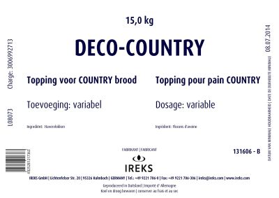 [05090000] IREKS DECO COUNTRY 15KG