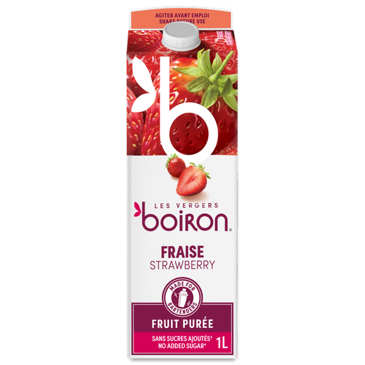 [02100999] BOIRON GEPASTEURISEERDE AARDBEIENPUREE 100% 1L