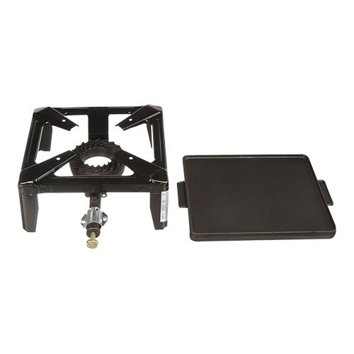 [54909627] CAST IRON GRILL PLATE 41X41CM SMOOTH/GROOVED FOR INDUSTRIAL BURNER