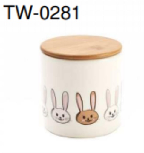 [62210052] BOÎTE À PROVISIONS H 11 LAPIN LILOU ROSEDIAM 10,5 X H 11