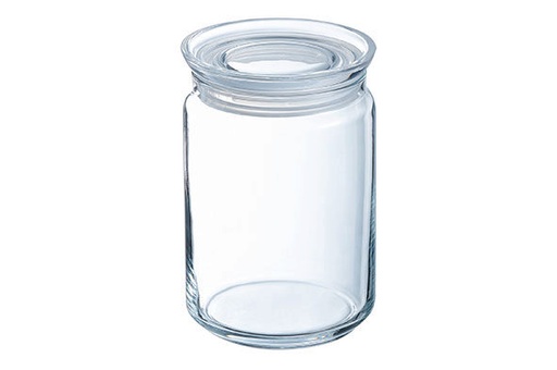 [60251824] LUMINARC PURE RONDE GLAZEN VOORRAADPOT 1,00L - MET LUCHTDICHTE DEKSEL
