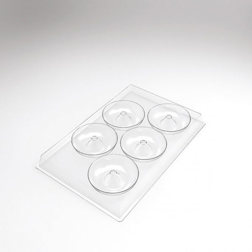 [08057652] 070550 PCB INDIVIDUELE TUSSENVORM FRANSE DONUT 150 STUKS Ø 8 CM 30STUKS ***S/CD***