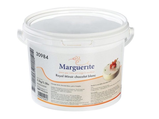 [04020146] DEBCO **NIEUW** SPIEGELWITTE CHOCOLADE MARGRIET 2,75KG