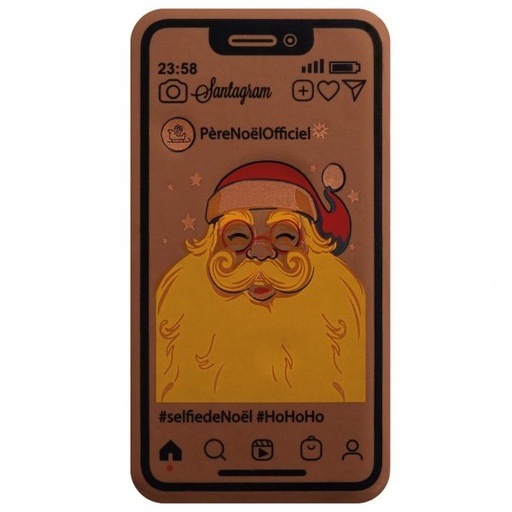 [08057868] 074179 PCB-BEDRUKT VEL KERST SELFIE VOOR SMARTPHONE 11,6X6,1CM 12 STUKS ***S/CD***