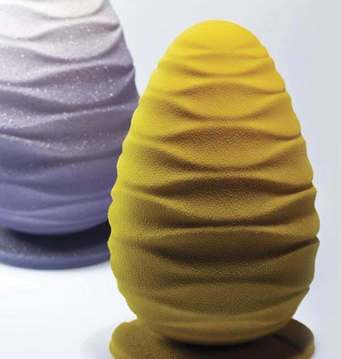 [70410396] PAVONI THERMOFORMED EGG MOLDS "BEAUTY" KIT 2 PIECES Ø 130 X H 205 MM