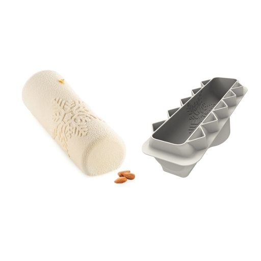 [51661567] SILIKOMART SNOWFULL LOG MOLD 25X8.1CM H5.8CM VOL1150ML
