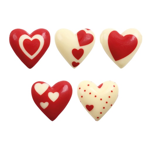 [08060315] 2068335 RED SHOCK BOMB HEART Ø 3CM 105PCS