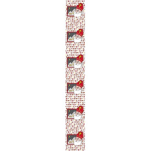 [62220096] VINYL BANIER SINT NIKLAAS "BIJ NACHT" 250X25CM