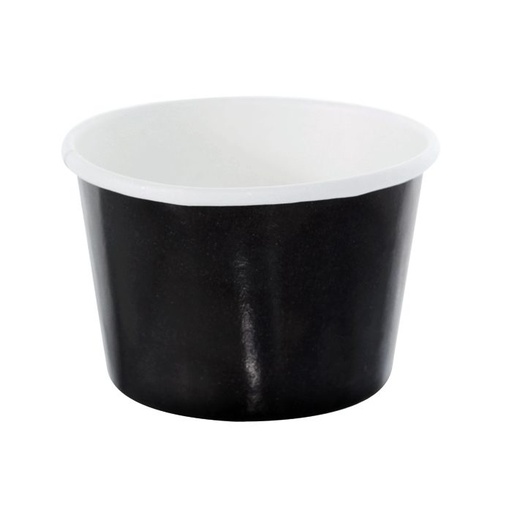 [25101007] POT A GLACE EN CARTON NOIR 280ML 50PCES