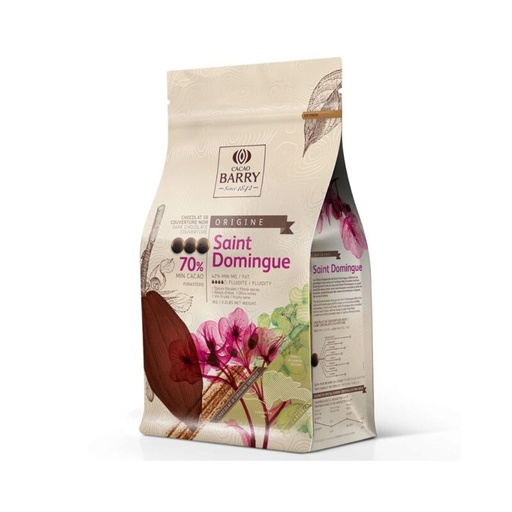 [03070517] BARRY CHD-Q70SDO-E1-U68 SAINT DOMINGUE  NOIR 70% CALLETS 1KG