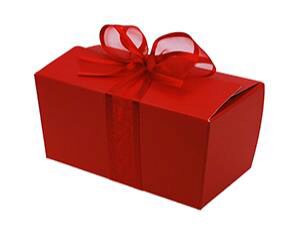 [70410042] BALLOTIN "COLOR" 375GR  ROUGE FRAISE 126 X 68 X 62MM 25PCES