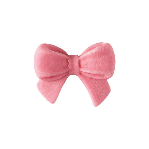 [08063333] 1024648 SMALL PINK SUGAR BOW 3X2CM 100 PCES ***ON ORDER***