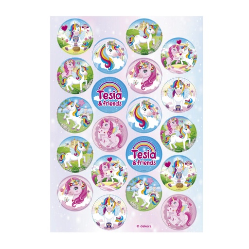 [08041919] MINI EENHOORN WAFER SCHIJF Ø 34MM 20 STUKS