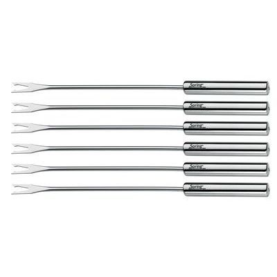 [57662926] SPRING FONDUE BOURGUIGNONNE STAINLESS STEEL FORKS 6P 2 PRONGS