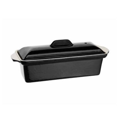 [57660837] VOGUE TERRINE GIETIJZERPASTA ZWART 31CM-1.3L (31X10X9CM)