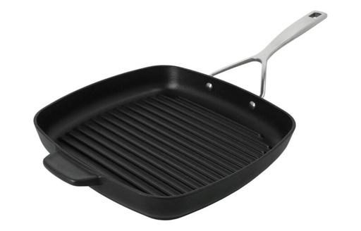 [60252205] DEMEYERE SPECIALITES 5 CAST IRON GRILL 28X28CM WITH STAINLESS STEEL HANDLE