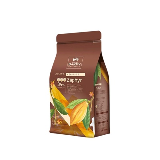 [03070525] BARRY CHW-N34ZEPH-E1-U68 ZEPHYR  35% BLANC 1KG
