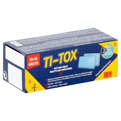 [55091099] RIEM TI TOX RECHARGE TABLETTE ANTI-MOUSTIQUES