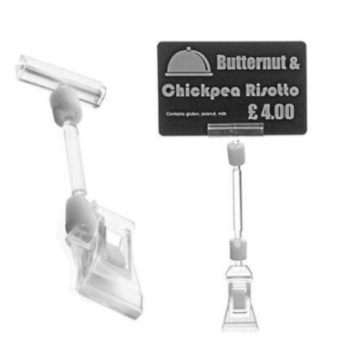 [57668032] EDIKIO PINCES TIGE TÊTE PIVOTANTE HT 8CM POUR ÉTIQUETTES PRIX  -   PAQUET DE 25 PCES