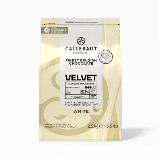 [05100822] CALLEBAUT W3-E4-U71 CALLET BLANC VELVET 2,5KG