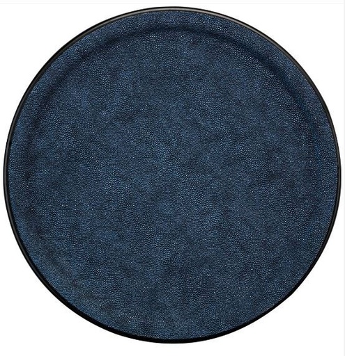 [60251707] PLATEX PLATEAU GALUCHAT BLEU 36CM