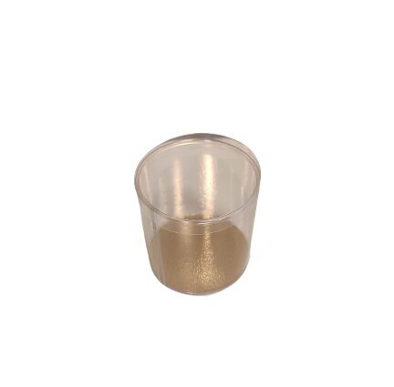 [41700026] ROUND CELLO CASE WITH GOLD CARDBOARD HT 80MM Ø80MM
