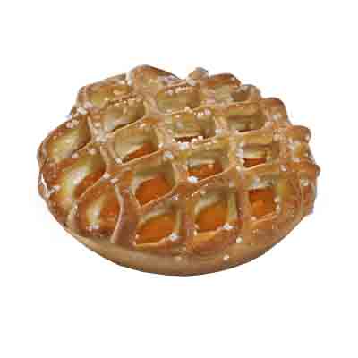 [02041024] PRUVE 113 APRICOT LATTICE TART 11CM 40 PCES