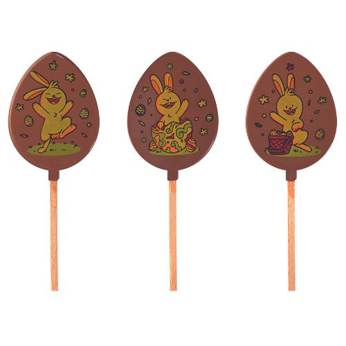 [08057257] 087165 PCB BLISTERS SUCETTES TRIO DE PÂQUES PR 45EMPR. ET BÂTONS 3 DESIGNS 9PCES ***S/CD***