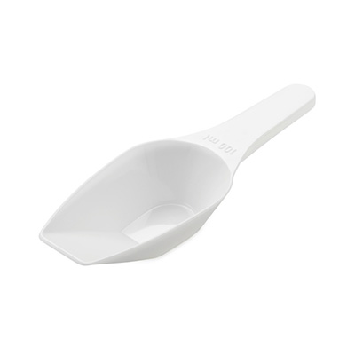 [52401145] WHITE PLASTIC MEASURING SCOOP 20CM 100ML