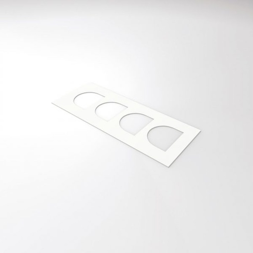 [08056282] 010721 PCB TEMPLATE FOR 8.3X6.9 CM END CAP - 4 IMPRINTS 1PCE ***s/cd***