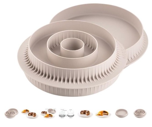 [51657527] MOULE SILIKOMART MULTI-INSERT RONDS Ø 210 MM X 246MM H 25 MM