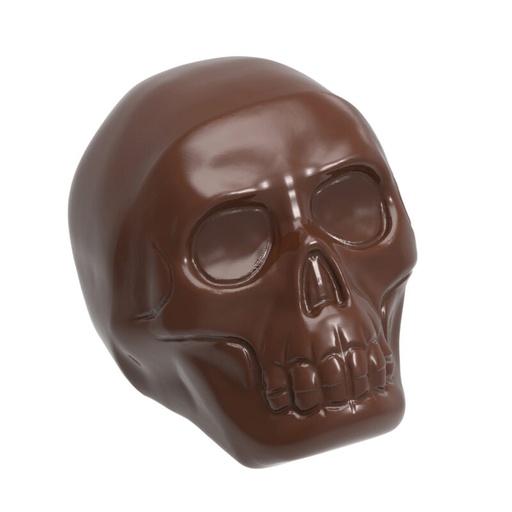 [70409527] SKULL CHOCOLATE MOLD CW1666 3X8 -- 16GR