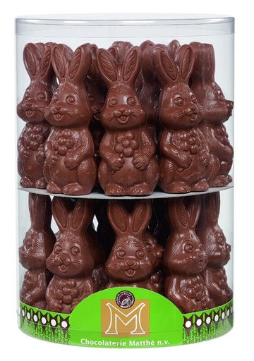 [13030361] CREUX LIEVRE CHOCOLAT LAIT EN TUBO 14CM 32 X 50GR