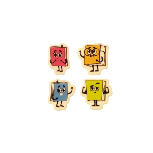 [08058444] 2001169 LIVRES SCOLAIRES 4,2X4,2 CM 120PCS ***S/CDE***