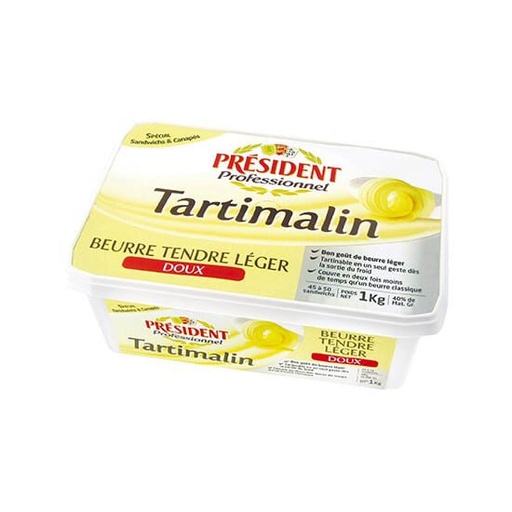 [06100590] PRESIDENT TARTIMALIN BEURRE A TARTINER DOUX LEGER  40% MG 1KG