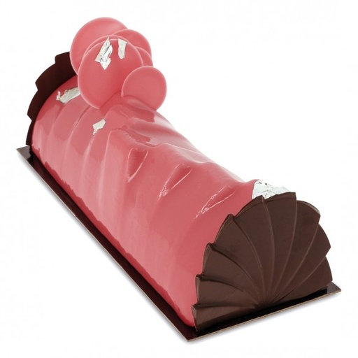 [08074342] BUB40 PVC WAVE LOG MOULD 50.9X8X8CM 12PCS