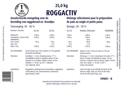 [05090055] IREKS ROGGACTIV MIX 50% 25KG***OP/BESTELD***