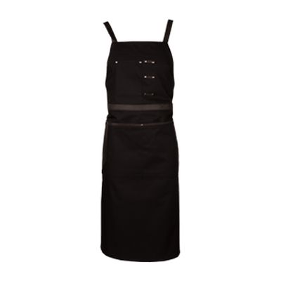 [57661411] PAVELINNI BARCELONA APRON BLACK FABRIC BIB 100X70CM - 35% COTTON-65% POLYESTER