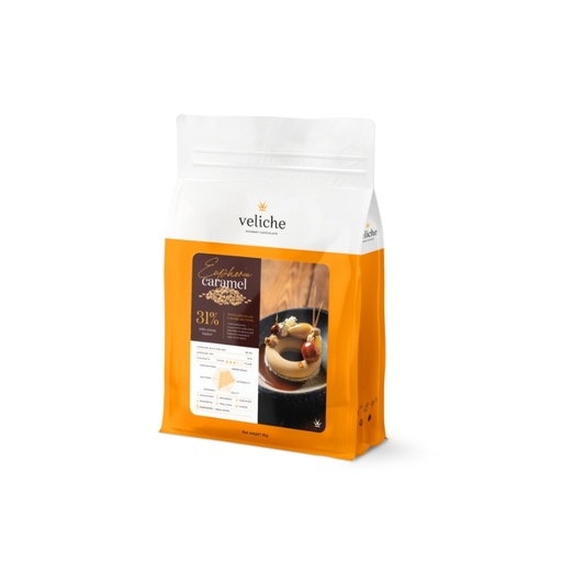 [08055058] VELICHE 2103701 CHOCOLADE EUPHORIA KARAMEL 5KG ***S/CD***