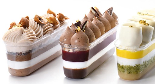 [54418796] "ECLAIR" VERRINE RECYCLABLE PLASTIC 137 X 37 H 41MM CAP. 120 ML PACK OF 100PC