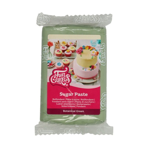 [08076006] FUNCAKES GROENE SUIKERPASTA BOTANISCH 250GR