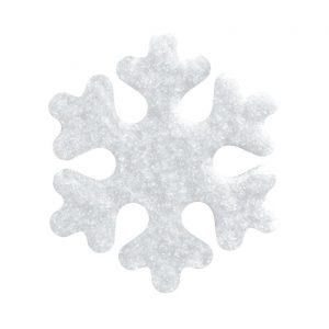[08057948] 074266 PCB CRYSTALLIZED MERINGUE DECORATIONS SNOWFLAKE 4.8X4.2 CM 150PCS ***S/CD***