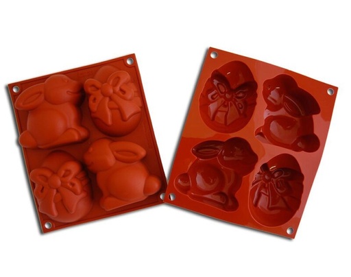 [70408641] SILIKOMART HSF09 4-SHAPE HAPPY EASTER NON-STICK MOLD GN1/6 -50° TO 250°