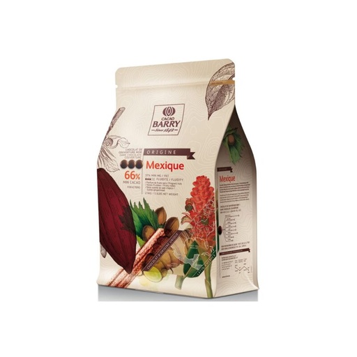 [03070513] BARRY CHD-N66MEX-E1-U68 MEXIQUE DONKERE CALLETS 66%  KARTON VAN 6 ZAKKEN X 1KG = KG