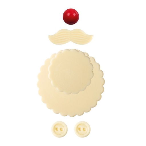 [08054955] 2015459 KERSTMAN BAARDSET 7,5 CM 20 STUKS ***S/CDE***