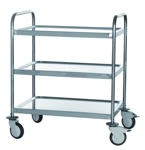 [55500380] SERVEERWAGEN 3 PLATEN INOX 80/50