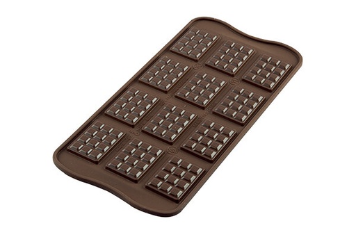 [70408080] +MOULE A PRALINE EN SILICONE BRUN TABLETTE SCG11