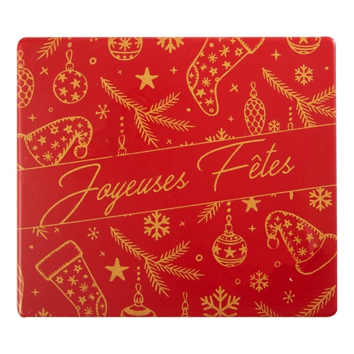 [08054657] 2015729 EMBOUT DE BÛCHE JOYEUSES FÊTES 9X8CM 40PCES