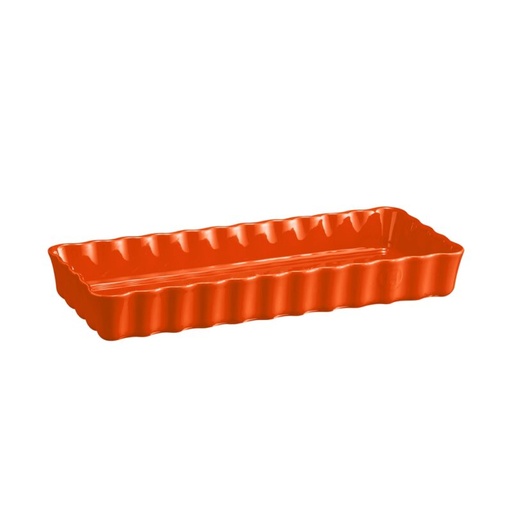 [57690050] EMILE HENRY TOSCAANSE KANEELTAARTVORM 36XH15CM ORANJE