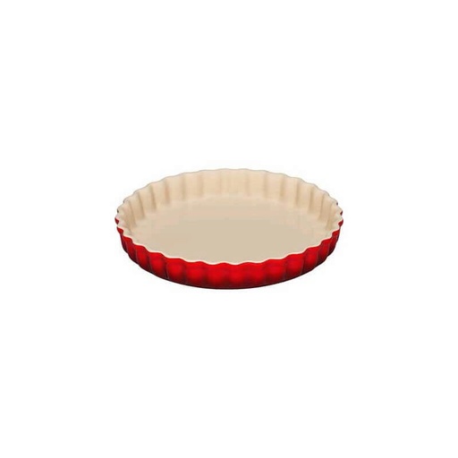 [57663890] LE CREUSET PLAT A TARTE CERISE 28CM - 2.04L TERRE